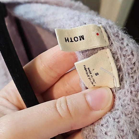 Anthropologie Purple Off Shoulder Sweater - Picture 2 of 5